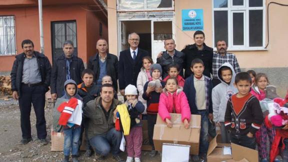 Ankara Sınav Kolejinden İlçemiz Karamanlı Cavgalar İlkokuluna Yardım