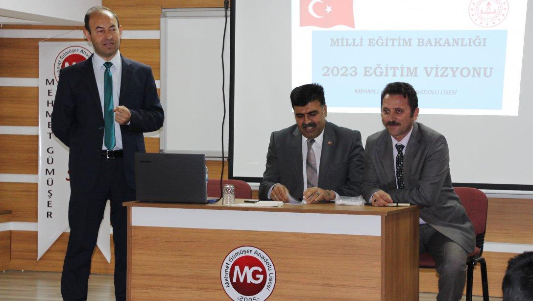  Mehmet Gümüşer Anadolu Lisesi MEB 2023 Eğitim Vizyonu Toplantısı